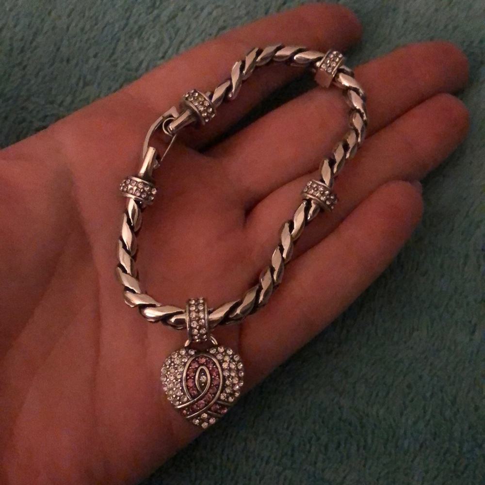 Brighton breast cancer charm bracelet